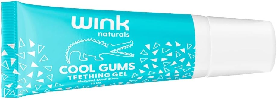Wink Naturals Baby Teething Relief for Infants and Kids, Cooling, Soothing Natural Gel for Sore Gums and Other Teething Discomfort, May Be Used As A Toddler Training Toothpaste (15 ml) : Baby