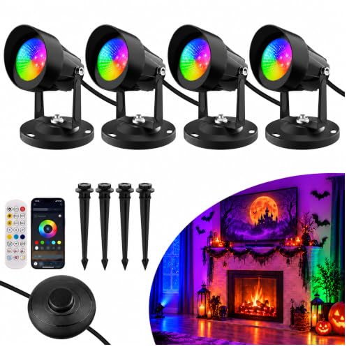 T-SUN Smart RGBW Spot Lights Indoor, Uplights Indoor Spotlights with Remote - image 1