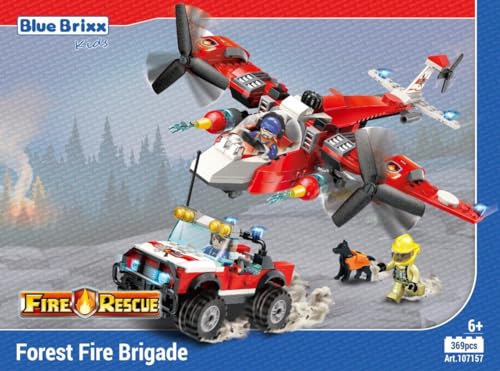 BlueBrixx Kids 107157 – Stadtfeuerwehr: Waldbrandbekämpfung aus...