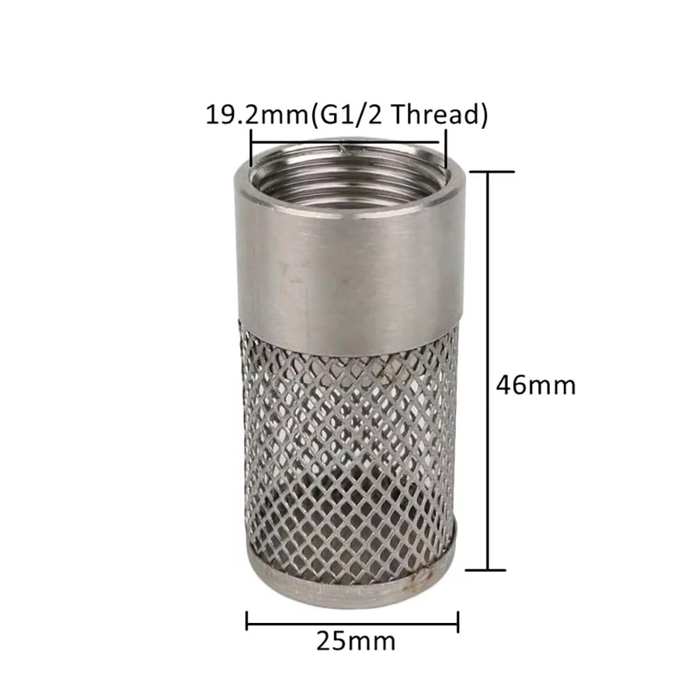 Filtro de Malla de Acero Inoxidable para mangueras de 6-19 mm - Filtro Dividido Tipo Pagoda para riego, acuarios y Lavado de Coches - (1 Unidad) (8 mm)