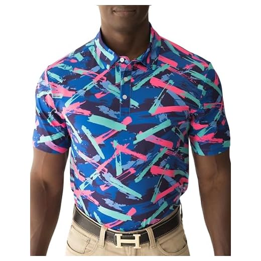 YATTA GOLF Athletic Performance Golf Shirt for Men - (X-Large) - Dry-fit Comfort, Moisture Wicking, 4-Way Stretch, Short Sleeve Casual Polo Shirt