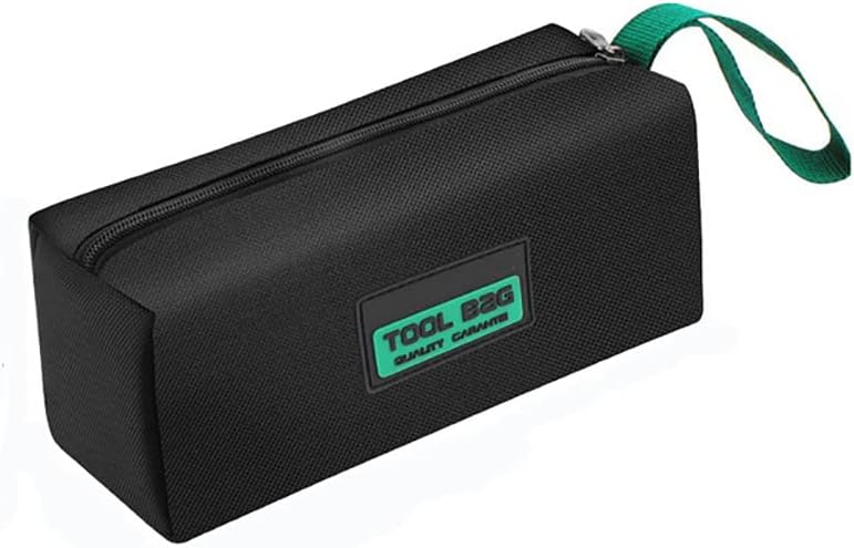 Multifunctional Zipper Tool Bag Green Multi-pocket Waterproof Drop-proof Tool Organization Storage Heavy Duty Tool Bag Screwdriver Tool Bag Set (Large)
