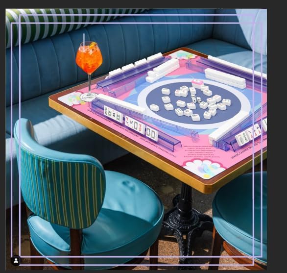 bestcool 2025 Neoprene Mahjong Mat con reglas miniatura 6