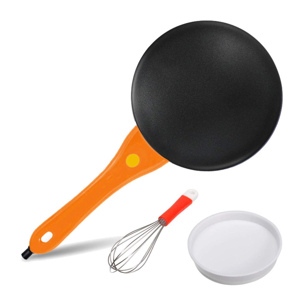 3NH® 600W Orange Kitchen Electric Griddle Baking Crepe Maker Cake Pan Pizza Machine-image-19