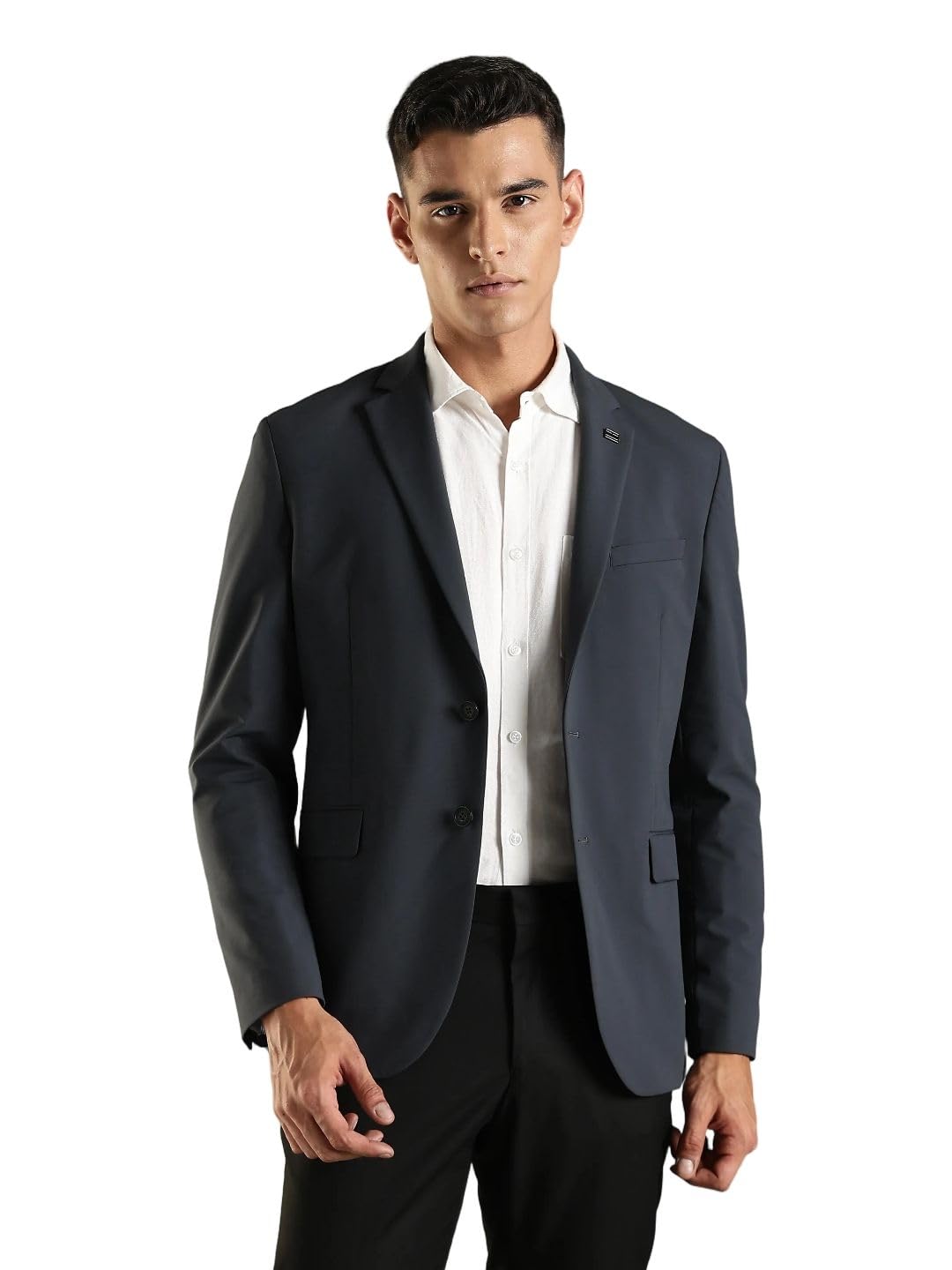 tommy hilfiger Solid Regular fit Polyamide Blazer-picture-47