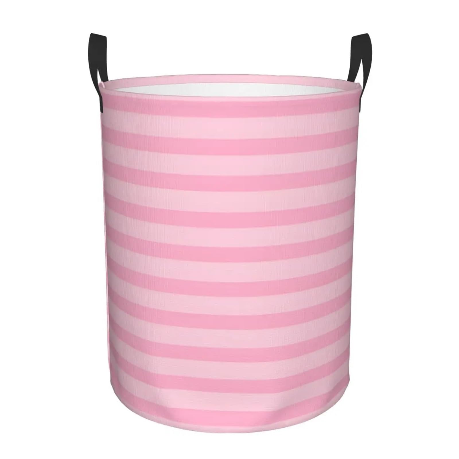 Fabric laundry hamper Household Fabric Dirty Cloth Basket Storage Bucket Stripe Home Folding Laundry for Family(Color4,L)