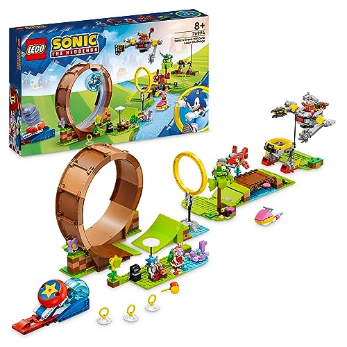 LEGO 76994 Sonic the Hedgehog Sonic — wyzwanie z pętlą w Green Hill, zestaw, gra do zbudowania dla dzieci, chłopców i dziewczynek, z 9 postaciami, w tym figurką Dr. Eggman i figurką Amy
