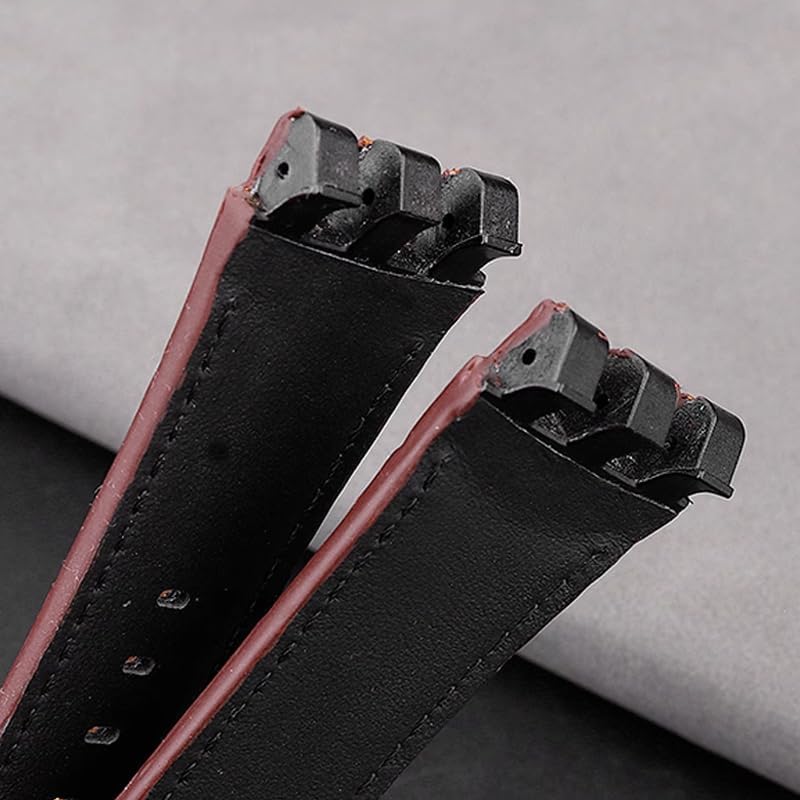 Fit For Swatch SVGK407 SVGK406 SVGK409 SVGK403 Cowhide Leather Watchband 22mm Watch Bracelet Strap Black Brown Blue White