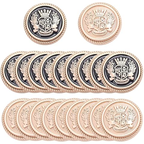 WOSHIMT 20PCS Alloy Buttons Set Cover