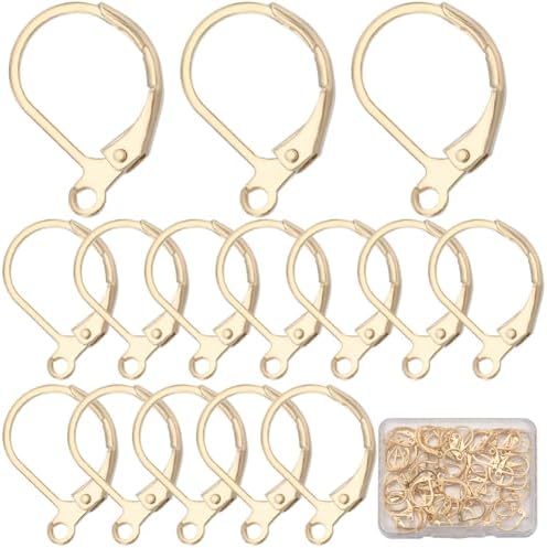 SUNNYCLUE 1 Boîte De 80 Crochets D'oreille En Acier Inoxydable