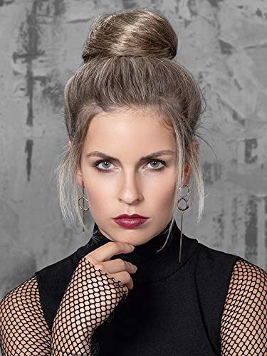 Prosecco Ponytail 10" Medium Length Color Dark Brown - Ellen Wille Wigs Wavy Synthetic Lightweight 2.5" Claw Clip Beach Waves Womens Hair Pony Piece