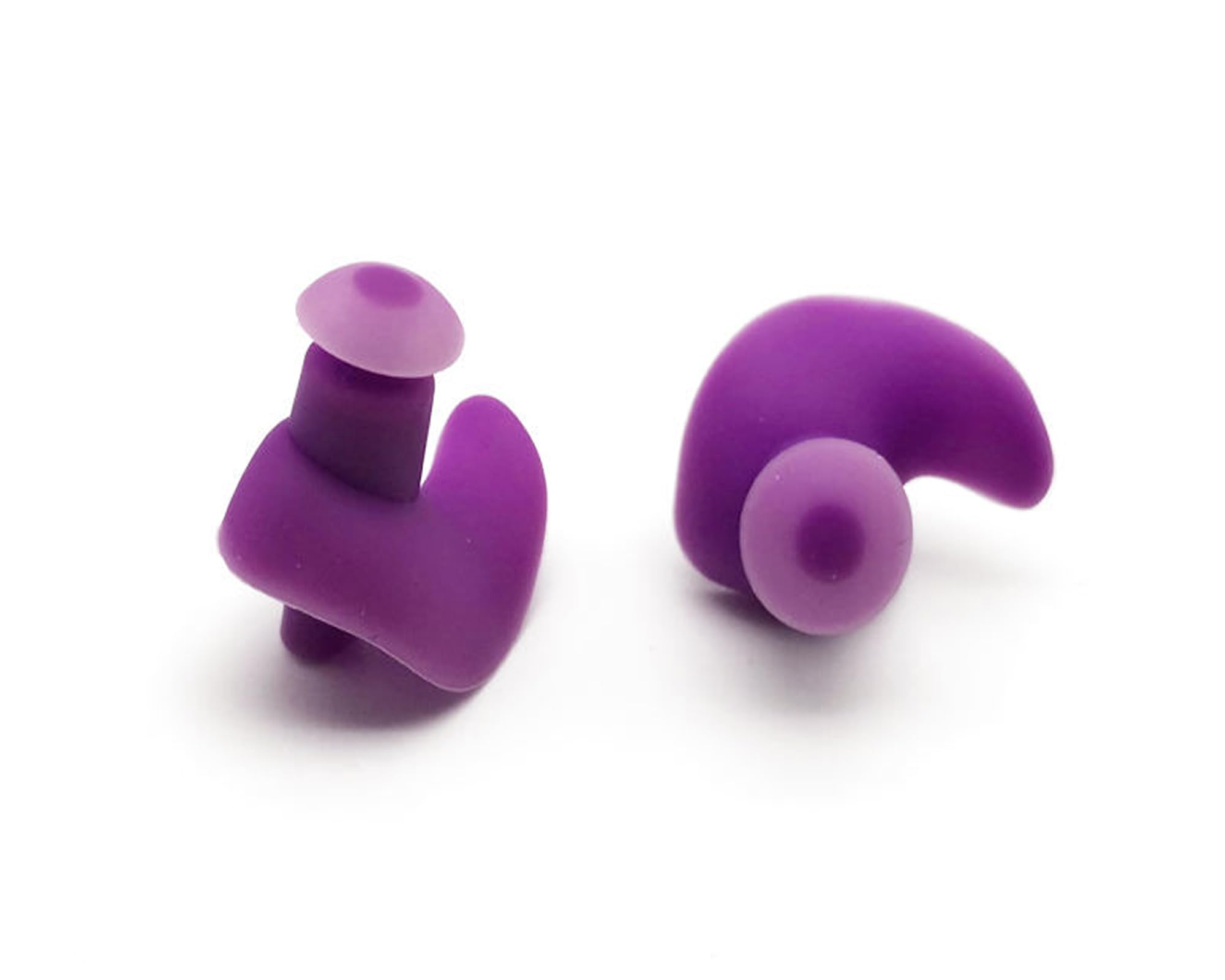 1 Pair Waterproof Silicone Swimming Ear Plugs for Water Sports – Soft, Portable, Comfortable Swim Earplugs with Storage Box – Reusable Ear Protection for Swimming, Surfing, Bathing & Aquatic Activities (Purple)-image-9