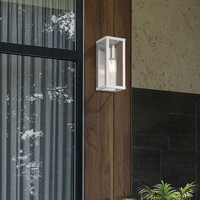 Livex Lighting, 28032-91, Gaffney, Outdoor ADA Medium Wall Lantern, Brushed Nickel