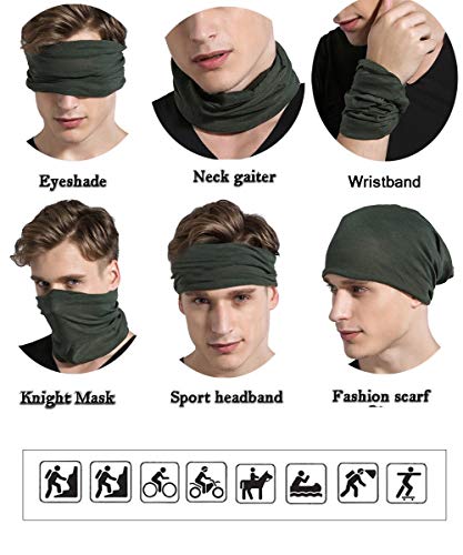 Outdoor Multifunctional Sports Magic Seamless Scarf, Magic Head Scarf, Elastic Headband Bandana, UV Resistance Sport Headwear for Riding, Motorcycling, Hiking, Fishing, Yoga.