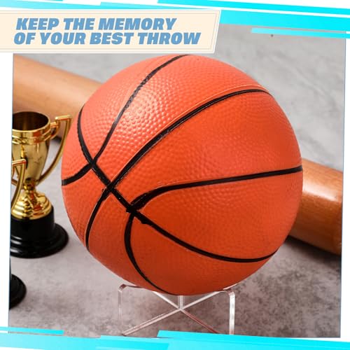 Mudder 12 Pack Acrylic Ball Stand 3.54 X1.3 Inch Bulk Clear Basketball Stand for Display Clear Ball Holder for Football Basketball Soccer Volleyball Rugby by Mudder - Image 7