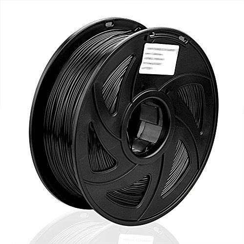 S SIENOC 3D Printers PETG Filament 1.75mm 3D Printers Filament Zwart 1KG (PETG Zwart)