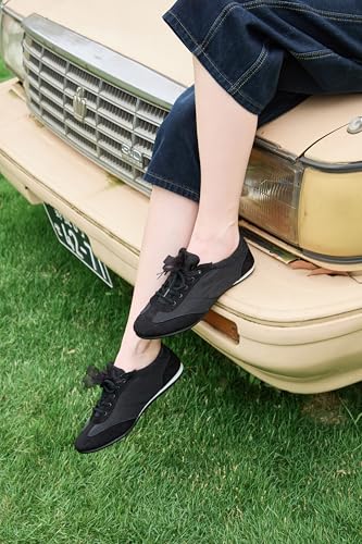 Image of iiimmu Ballet Flats Sneakers for Women Casual Walking Shoes