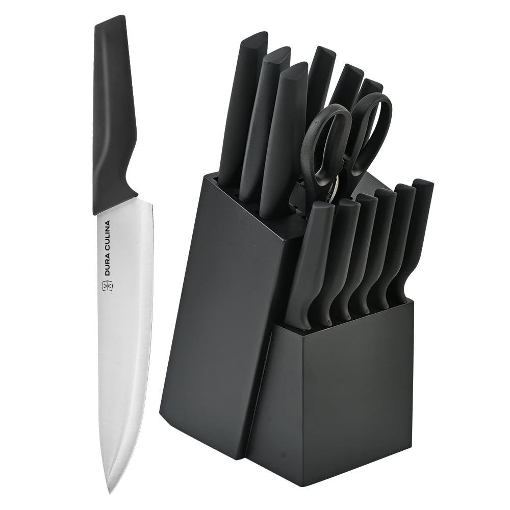 Amazon.com: DURA LIVING 14-Piece Knife Block Set - High Carbon