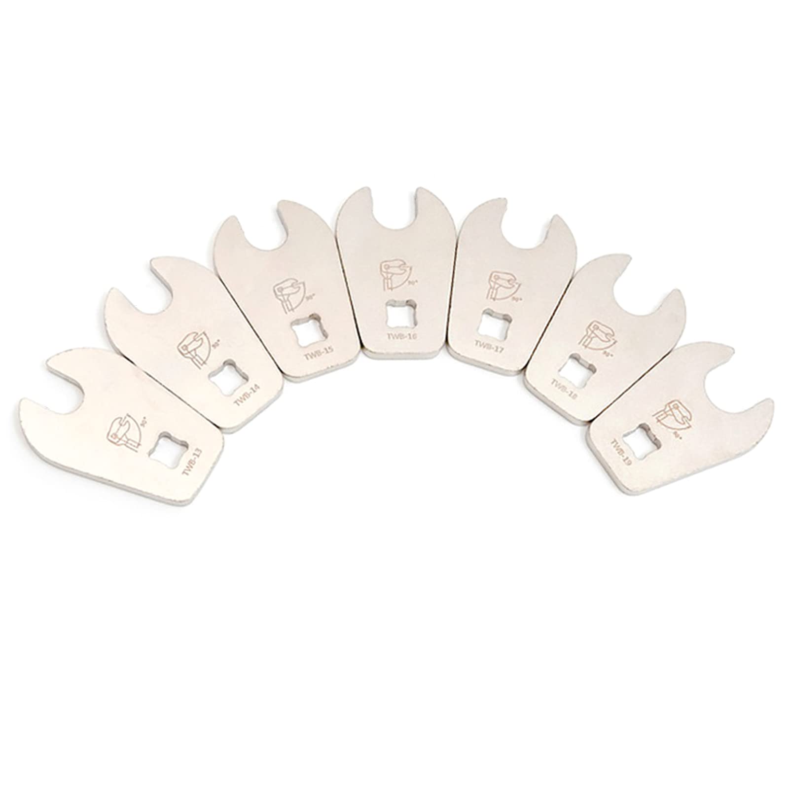 Crowfoot Clé à fourche 3/8" Pied d'oie 13 mm-19 mm Clé à Systermes de Frein Clé