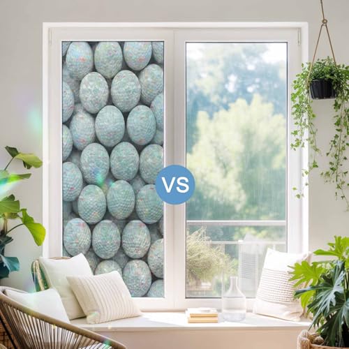 Película decorativa adhesiva para ventana blanca 18x39 in miniatura 4