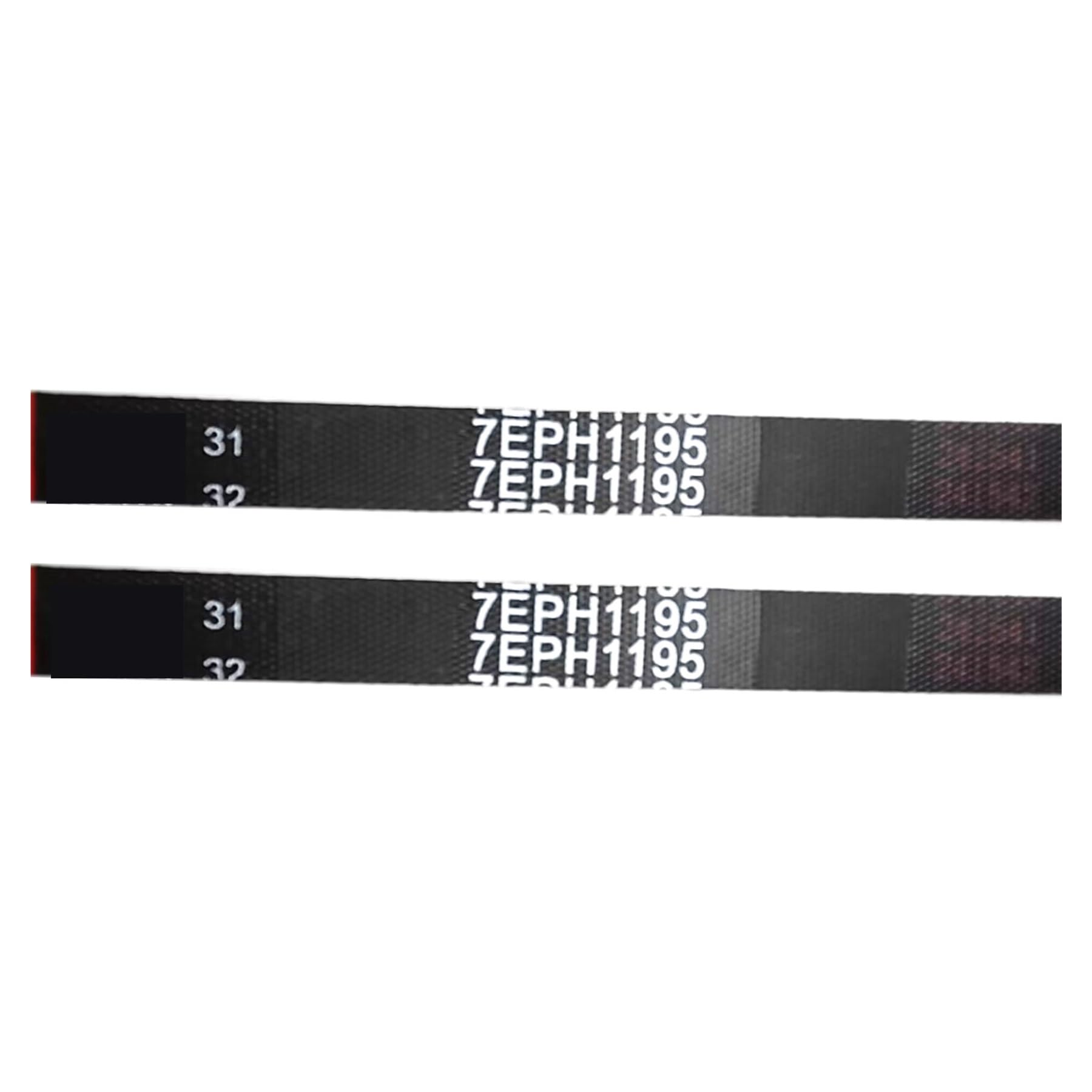 Courroie D'entraînement For Machine De Nettoyage De Courroie De Sèche-linge 7EPH1195, Compatible Avec Indesit, 1195H7EL C00089652, Pièces De Rechange For Sèche-linge 1195 PHE(7EPH1195-2pcs)