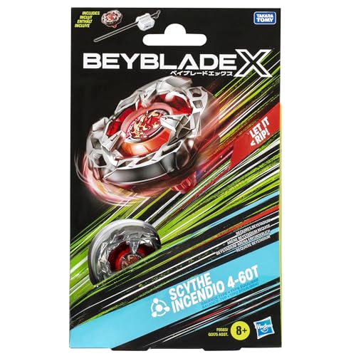 Beyblade X Scythe Incendio 4-60T Starter Pack Top and Launcher - Image 4