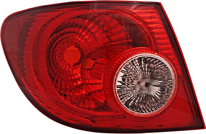 For Toyota Corolla Outer Tail Light 2005 2006 2007 2008 Driver Left Side Taillamp Replacement