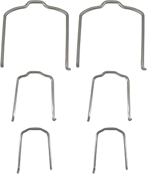 154 23 Radiator Hose Retaining Spring Horse Shoe Clip Clamp Fit For BMW E39 E38 E60 E90 745Li X5 E46 325i 328i M3 540i 740iL 740i, 2 Pack