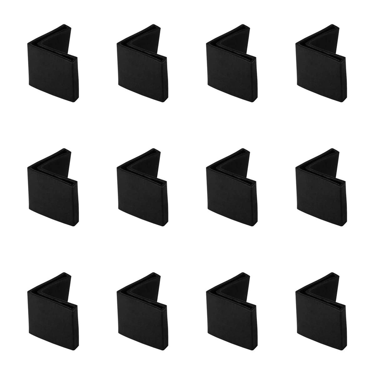 12 Pcs 50mm x 50mm Angle Iron Foot Pads L Shaped Plastic Furniture Leg Caps End Covers Floor Protector （Black） (B08863GW98) Amazon Price History, Amazon Price Tracker