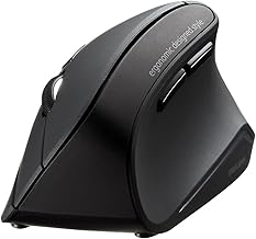 SANWA Bluetooth Wireless Ergonomic Mouse, Optical Vertical Computer Mice, Silent Noiseless Click, Reduce Wrist Strain, (800/1200/1600 DPI, 6 Buttons) Compatible with MacBook, Laptop, Windows, Mac OS