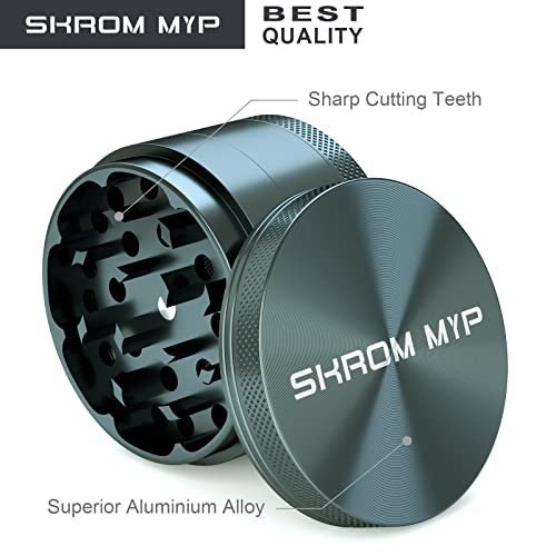 Skrom Myp Grinder 2.5 Inch Gray #TOP2