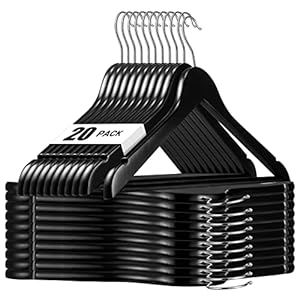 HOUSE DAY Kleiderbügel Holz Schwarz 20 Stück