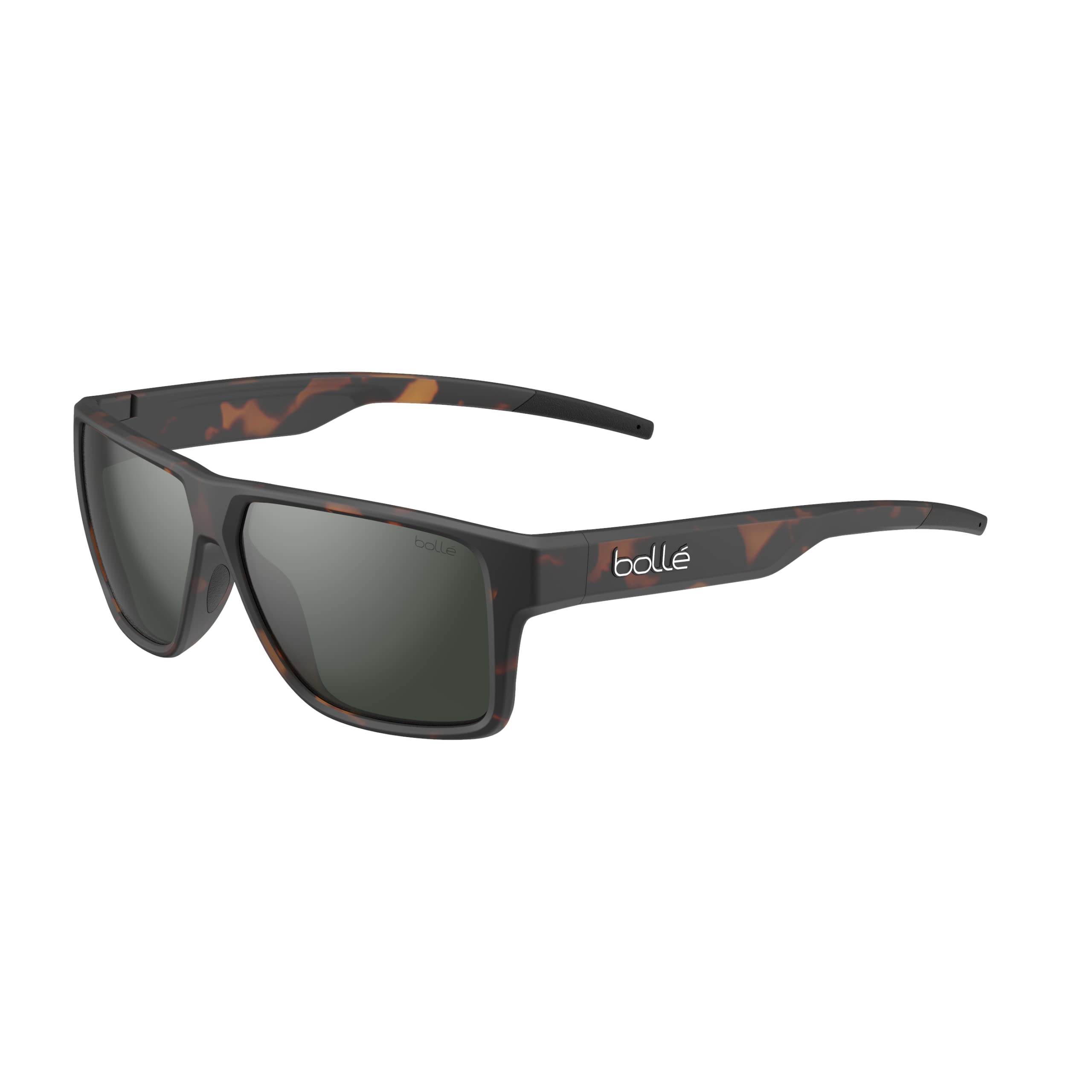 Bolle Brands Temper Square okulary przeciwsłoneczne, Ciemny żółw, matowy, m-l