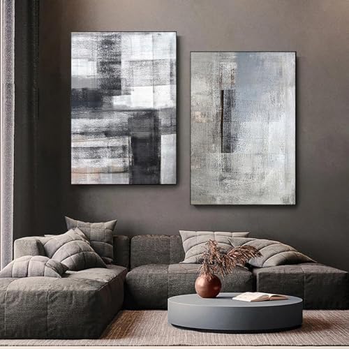 Affiches minimalistes pour habiller un grand mur vide peinture salon noir et blanc