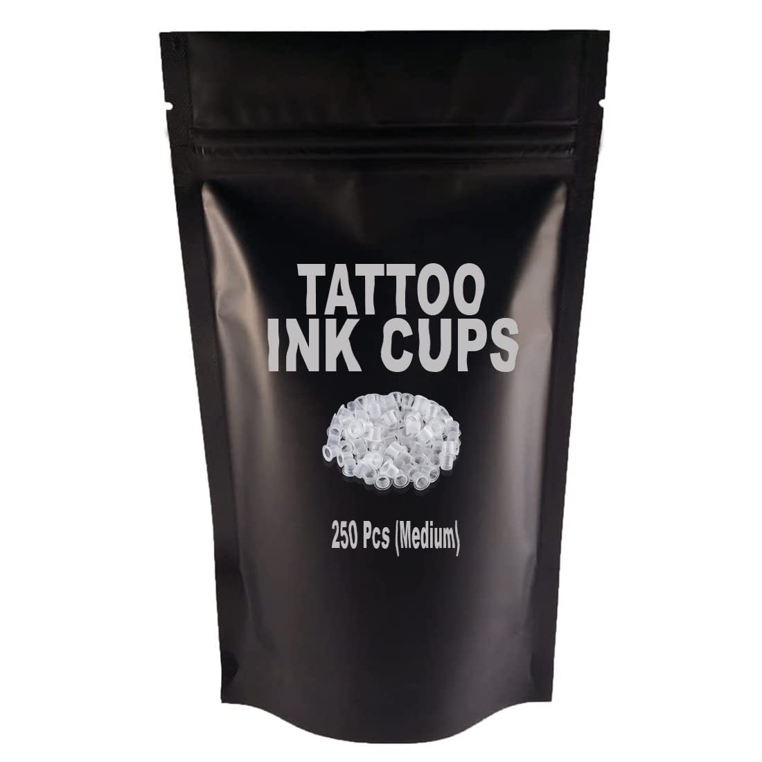 GadgetsDen 250Pcs Medium Size Tattoo Pigement Holder Ink Cups Permanent Makeup Tattoo Supplies