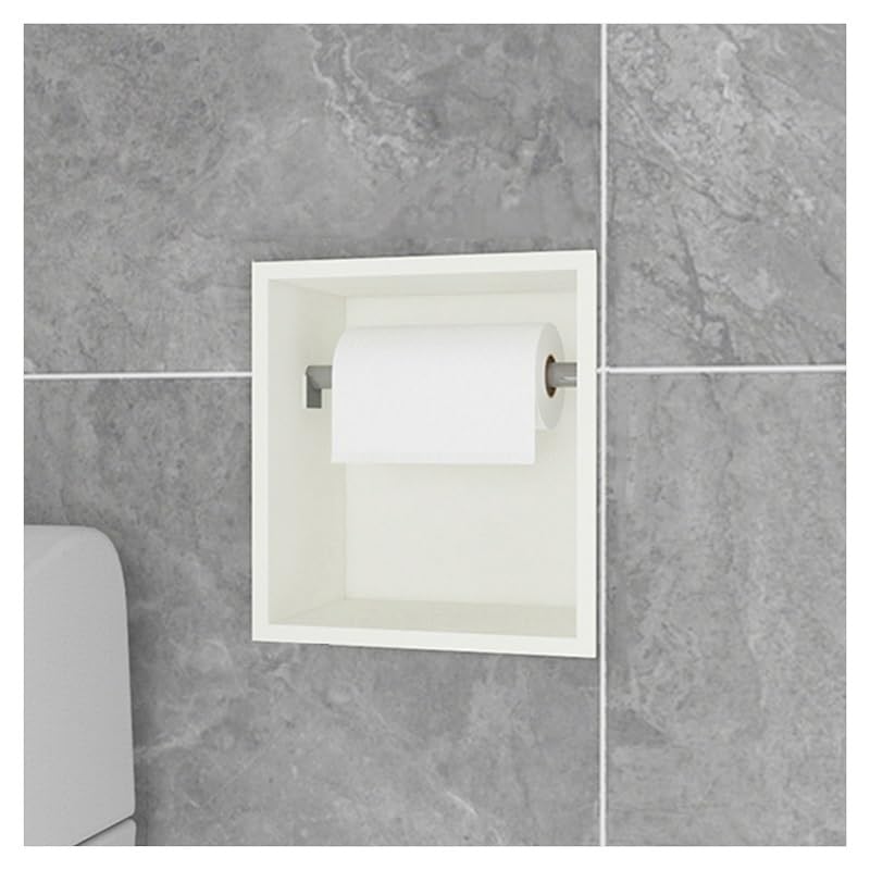 Niche de douche acier inoxydable encastrable étagère murale blanche haut de gamme pour salle de bain