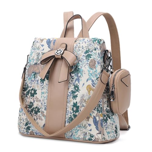 Image of ZOCAI Backpack Purse for Women Fashion Backpack Purses PU Leather Daypacks Anti-Theft Shoulder Bag Satchel Purse
