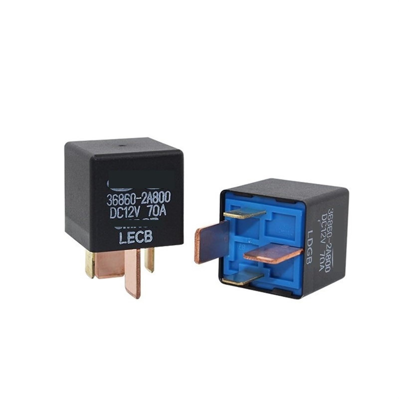 GJZIFGFWQ 4pin 5pin Starting Relay 12v 70A/30A Automotive Low-high Beam Fan Air-Conditioning Car Relays 1Pcs(F 4pin)