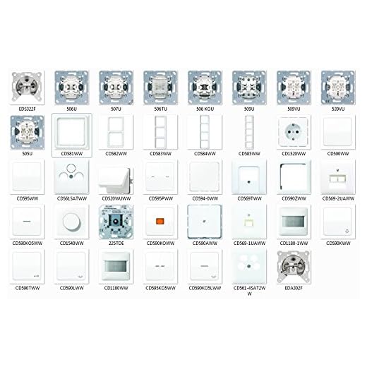 JUNG 539 VU Jalousie-Doppel-Taster 10A 250V 1-polig
