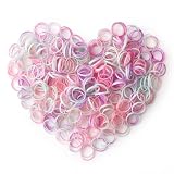 500PCS Violet-coloured Plastic Elastic Bands. Girls Mini Elastic Hair Ties. Braids and Ponytails Stay in Place. Gentle on Hair. Strong and Durable.
