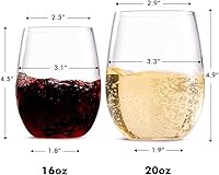 Vista 2 de Copas de vino de una pieza, Crystal Clear