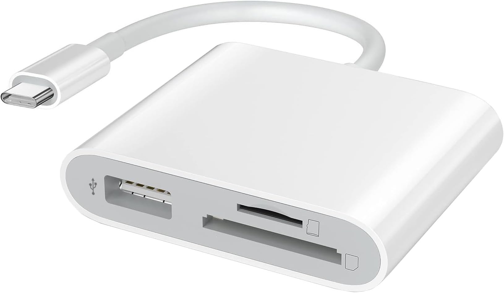 USB-C Card Reader with USB Port