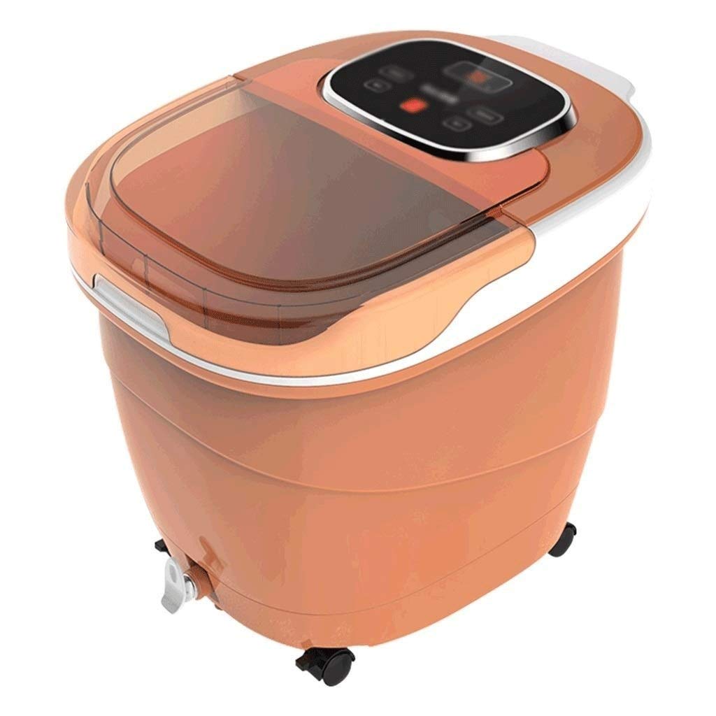 HMTE Massaggiatore Foot Spa - Bagno riscaldato, rulli massaggianti Automatici, Vibrazione, Bolle, Controllo Digitale della Temperatura Regolabile