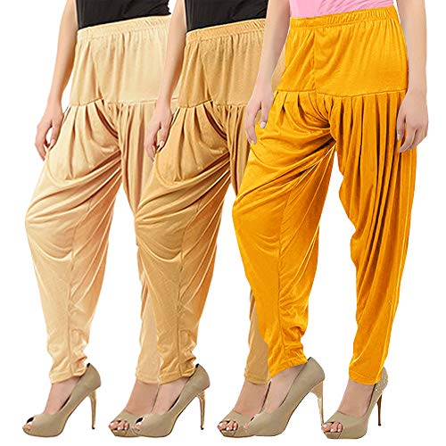 Image of Buy That Trendz Patiala Salwar for Women Relaxed Fit Viscose Patiyala Salwar Harem Bottom Pants