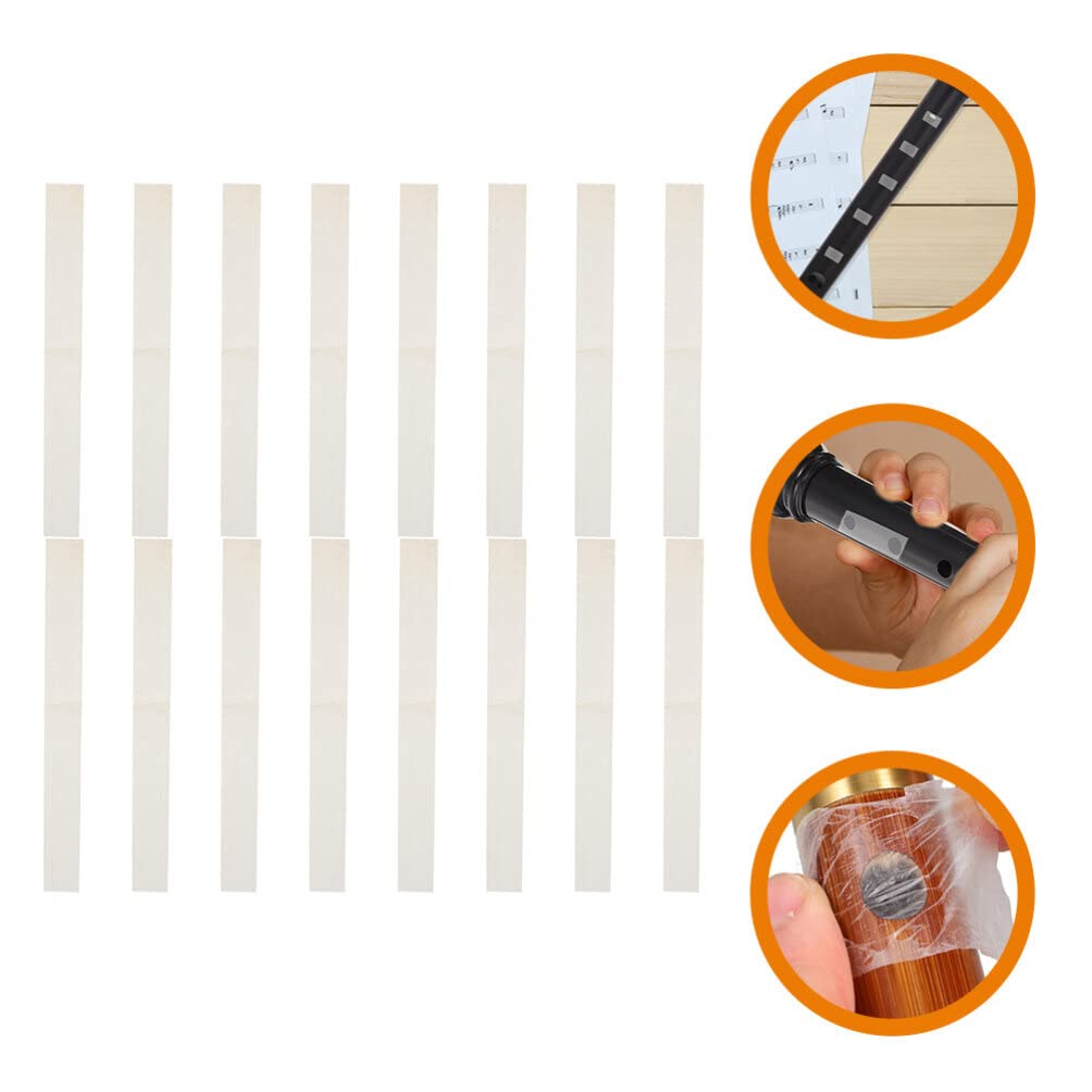 VICASKY 16pcs Bamboo Flute Membrane Reed Flute Diaphragms Instrument Accessories Chinese Flute Membranes Dizi Diaphragms Dizi Accessories Flute Supplies Flute Parts Dunhuang Natural