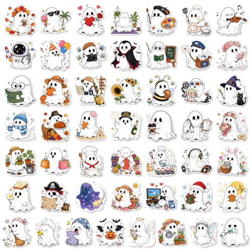200pcs Halloween Stickers for Kids, Ghost Stickers Bulk Party Favors - image 1