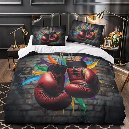 Housse de couette boxe zippée pour changer votre lit simple sans effort en microfibre