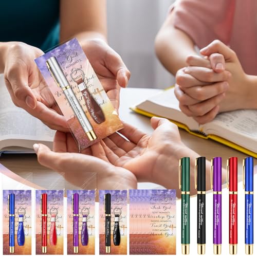 AmazingSpark Mothers Day Gifts for Church God Bless Mothers Religious Silicone Keychain Bible Verse Ballpoint Pen with Inspirational Cards Christian Gift for Mom Women Paster's Wife(40 Sets) by AmazingSpark - Used condition - Image 7