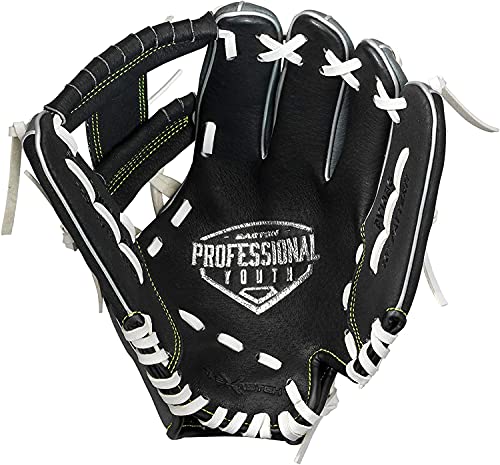 Easton | PROFESSIONAL YOUTH Baseball Glove | 10" | LHT | Black/Grey/Optic | I Web | PY10BR - image 2