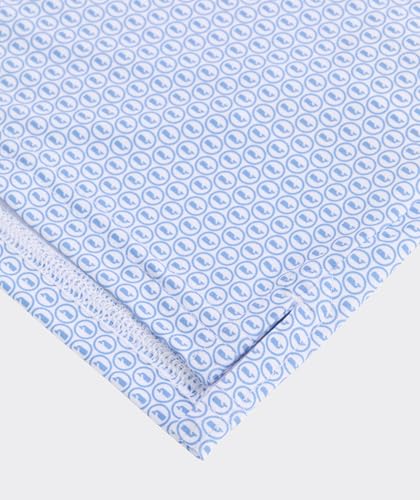 Image of vineyard vines Boys' Printed Sankaty Performance Polo, Whale Dot - White, 7